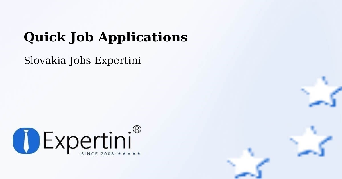 Quick Apply Feature – Bojnice - Slovakia Jobs Expertini